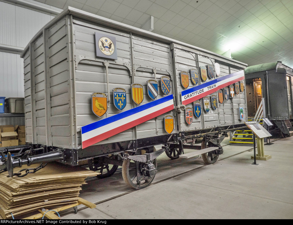 40 and 8 Box Car - Wisconsin "Merci" train